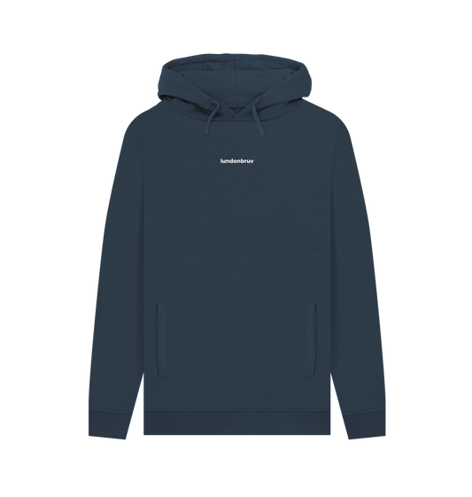 Navy Printed Hoody Front