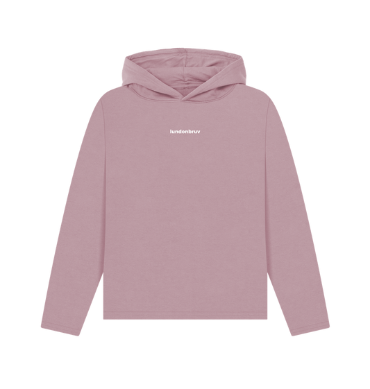 Mauve Printed Hoody Front